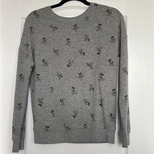 DISNEY grey Mickey Mouse crewneck sweater Size S